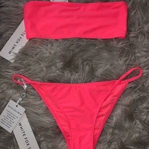 White Fox Boutique Neón Peach Bikini